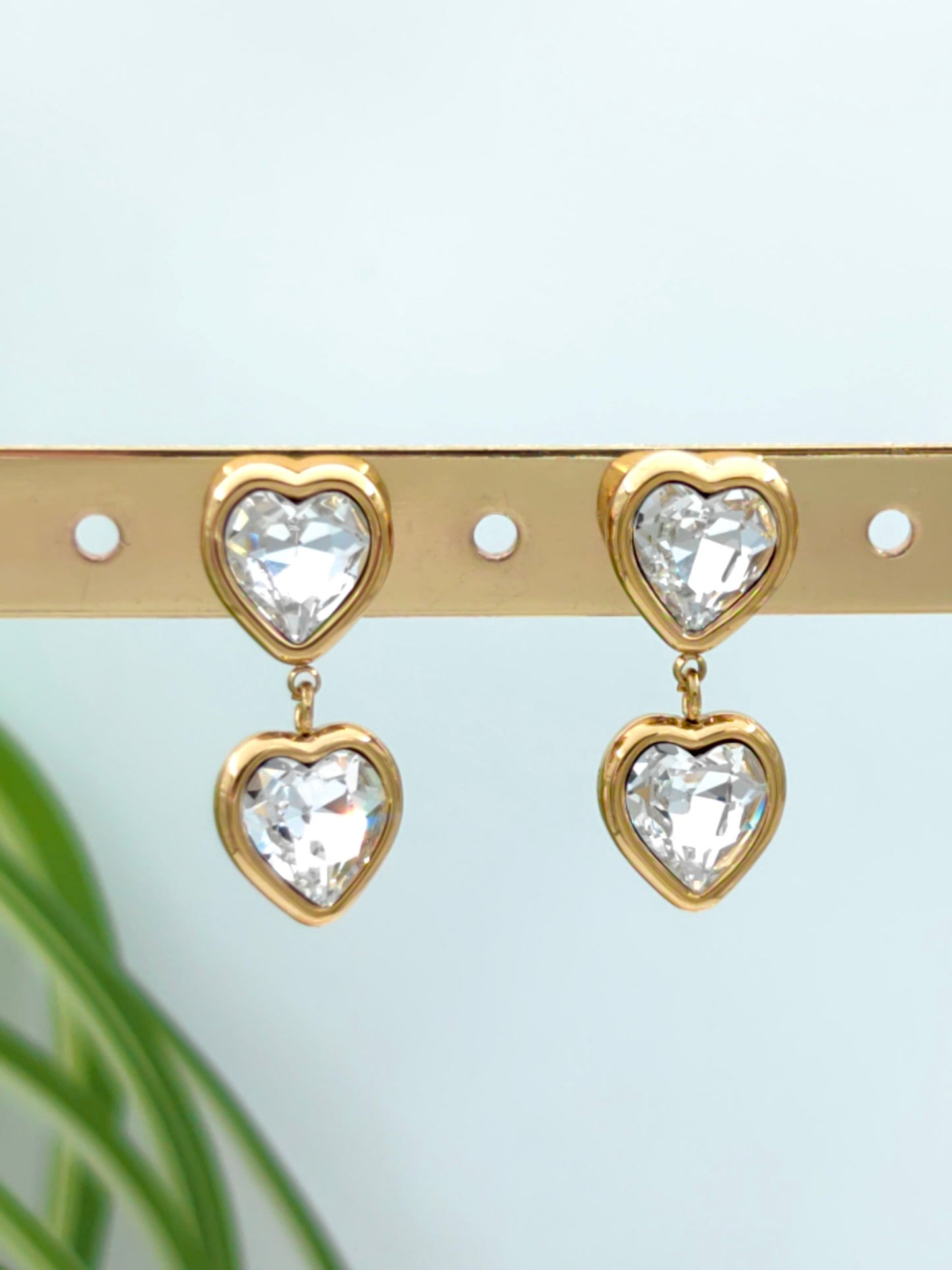 Boucle d’oreille Crystal Cœur