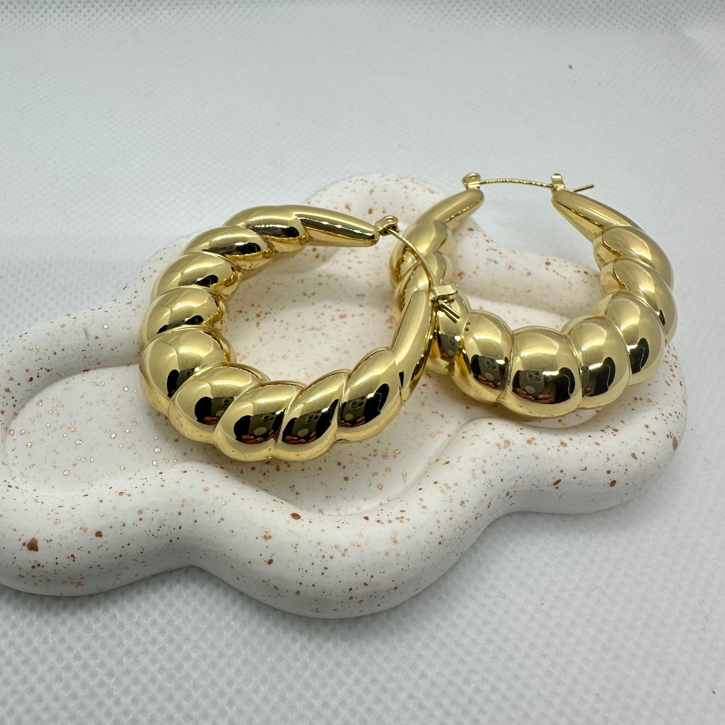 Boucle d’oreille CRÉOLE ONDULÉE