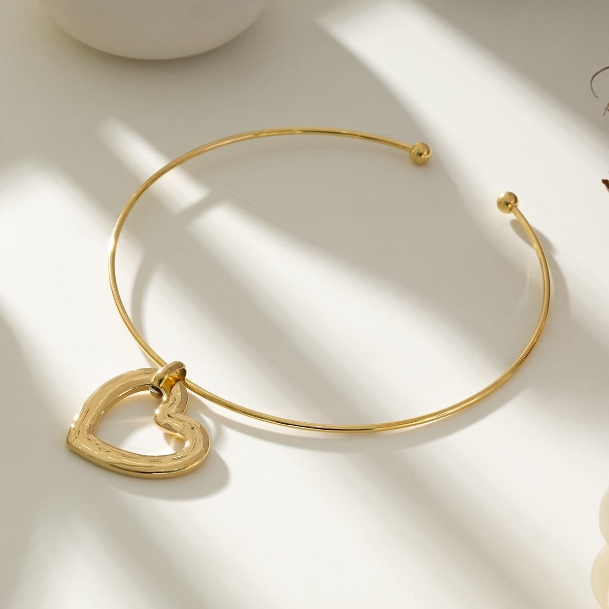 Collier CHOKER RAS DE COU CŒUR