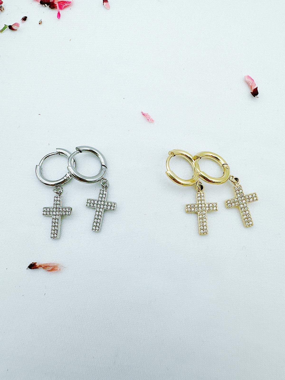 Boucle d’oreille CROIX