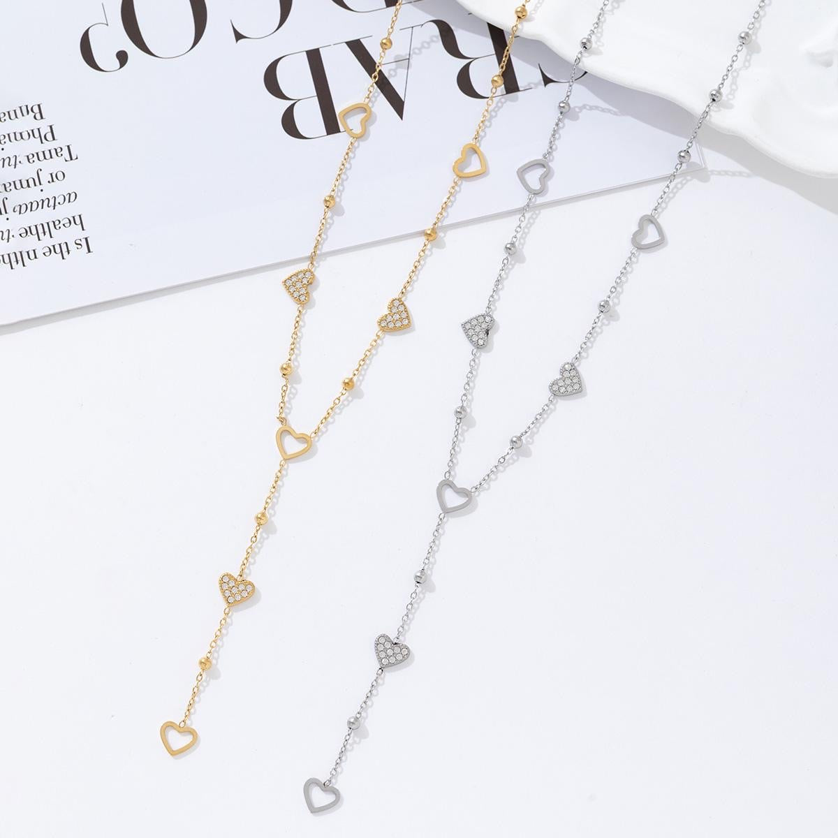 Collier Y SOLANGE CŒUR