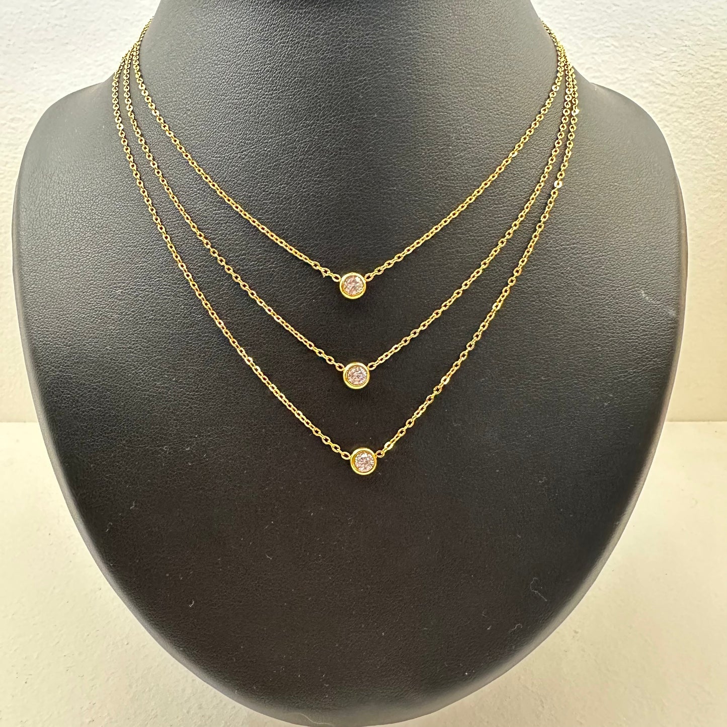 Collier TRIPLE STRASS