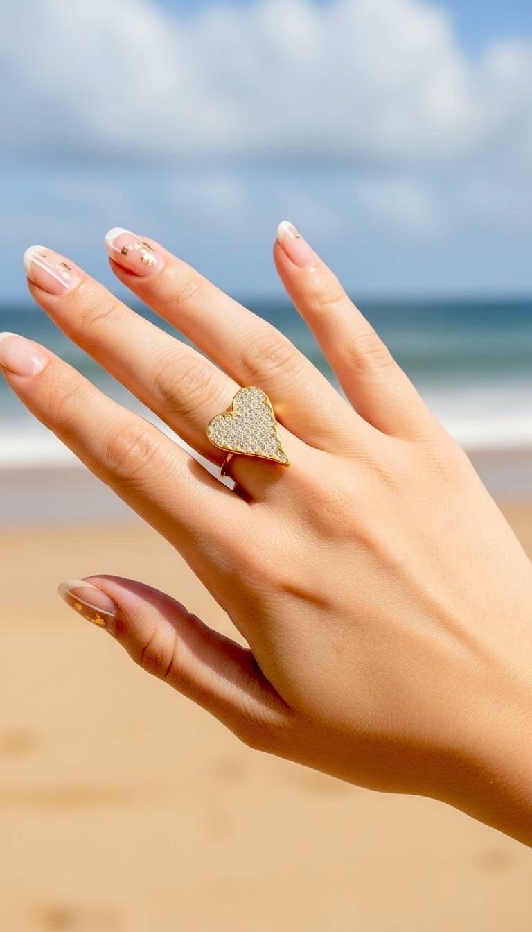Bague CŒUR STRASS