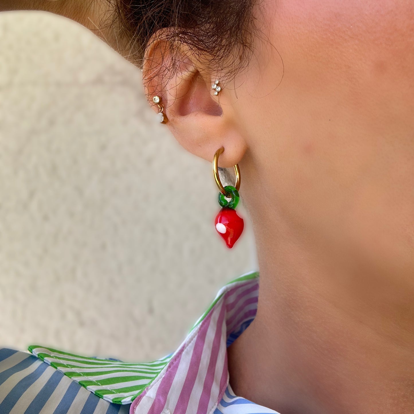 Boucle d’oreille FRAISE