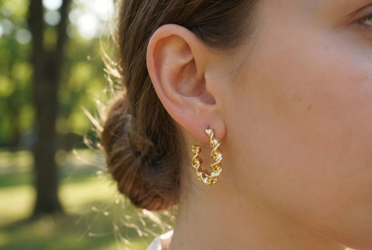 Boucle d’oreille CRÉOLE VAGUE