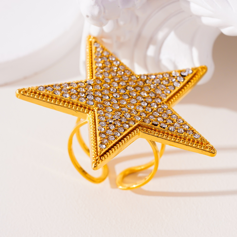Bague étoile Strass