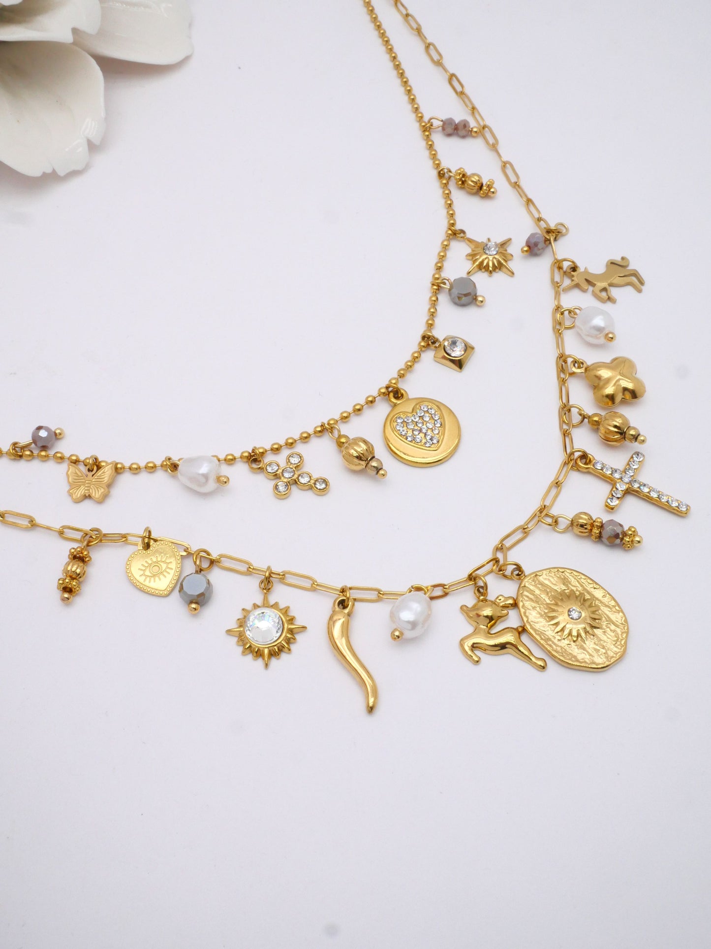 Collier double LOUISE