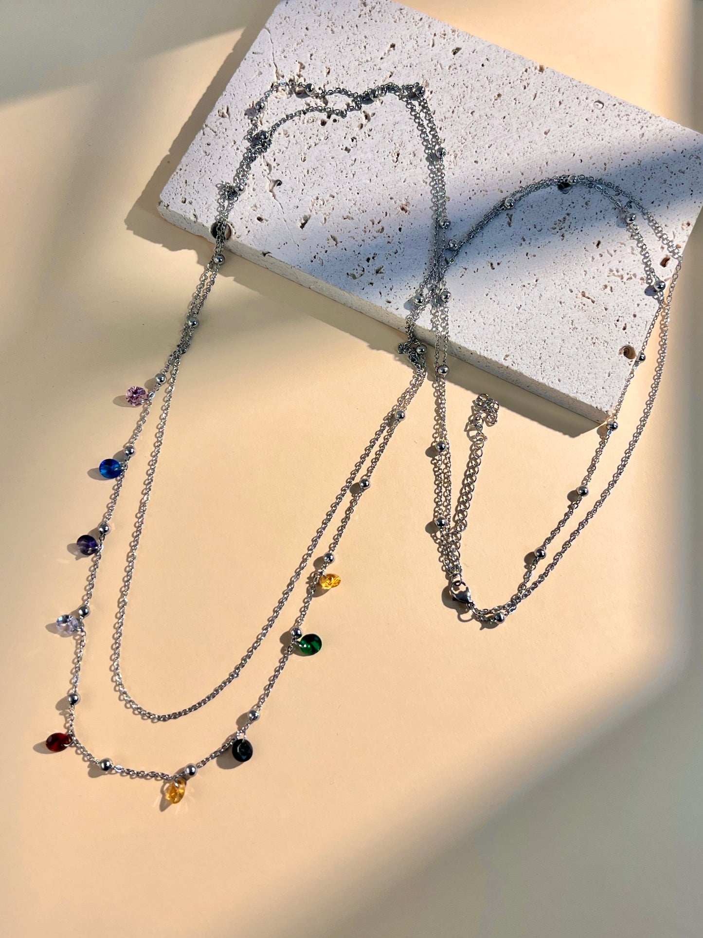 Sautoir double ARGENT