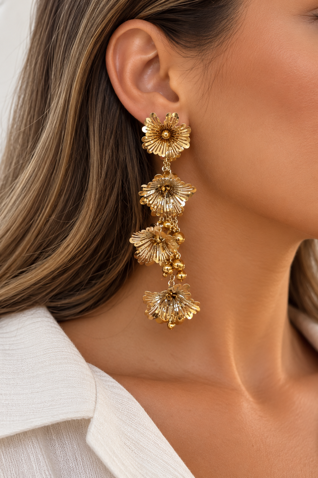 Boucle d’oreille FLEUR IRIS