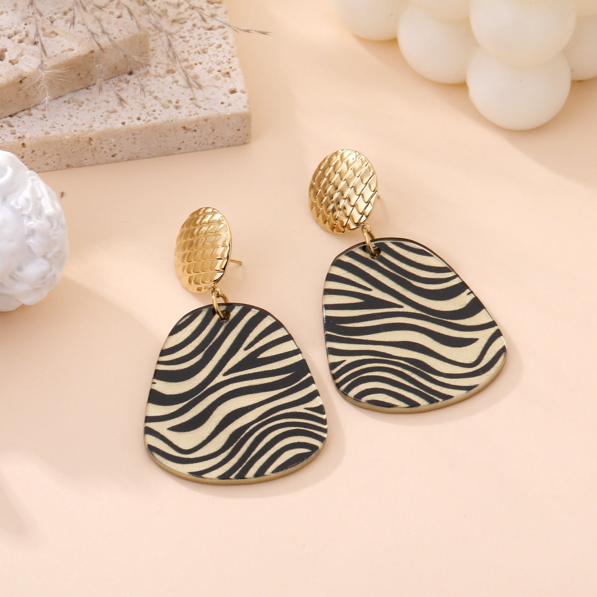Boucle d’oreille ZÉBRA