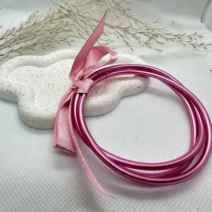 Bracelet JONC BOUDHISTE ROSE