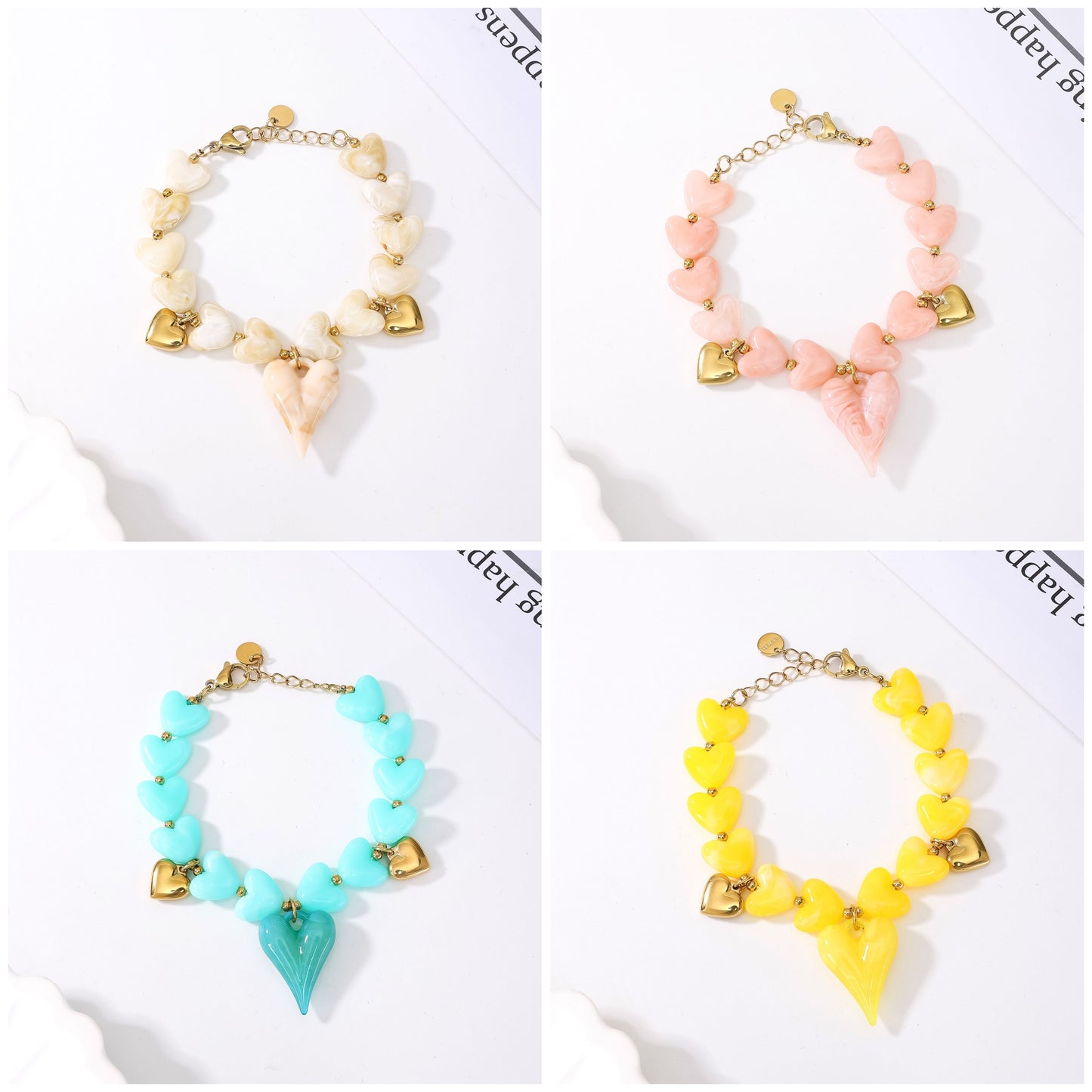 Bracelet RÉSINE CŒUR