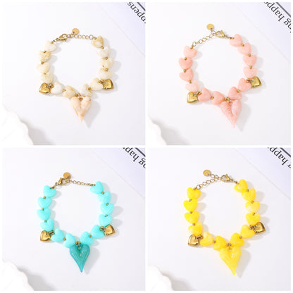 Bracelet RÉSINE CŒUR