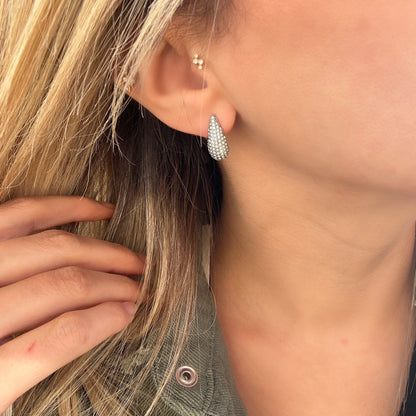 Boucle d’oreille GOUTTE STRASS