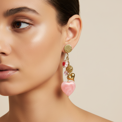 Boucle d’oreille CŒUR ELANA