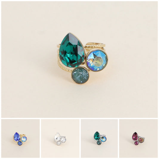 BAGUE CRYSTAL GOUTTE