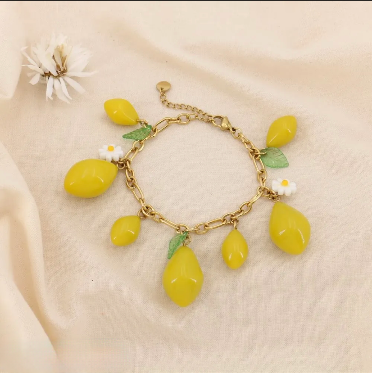 Bracelet breloque CITRON