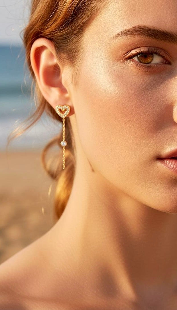 Boucle d’oreille coeur TINAYA