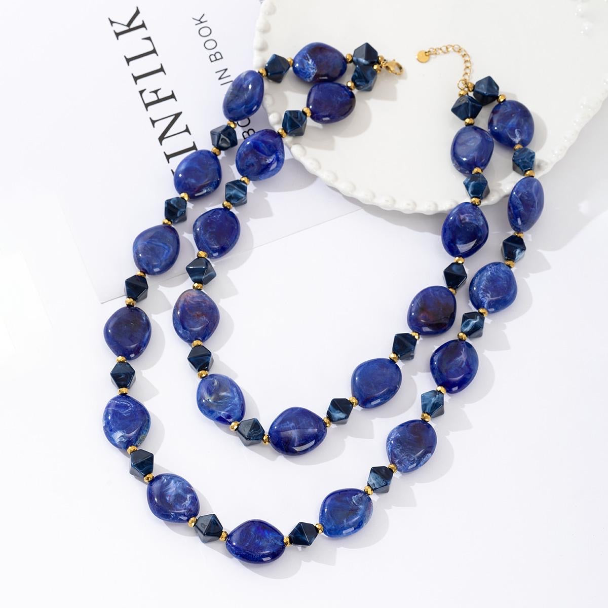Collier double résine LANY