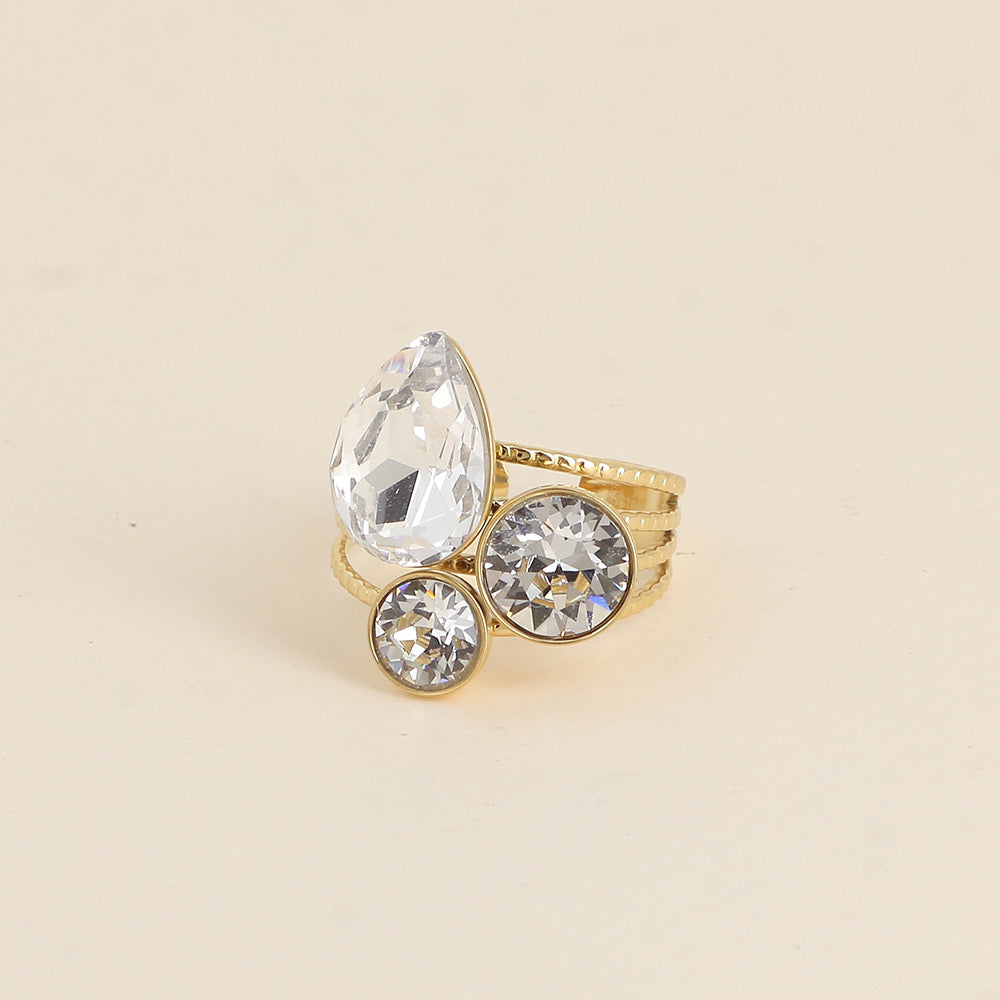 BAGUE CRYSTAL GOUTTE