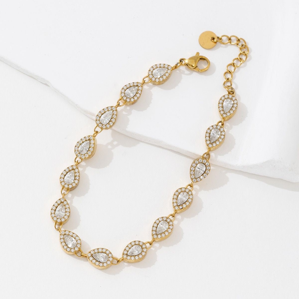 Bracelet goutte STRASS