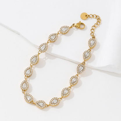 Bracelet goutte STRASS