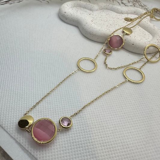 Collier SAUTOIR ROSE