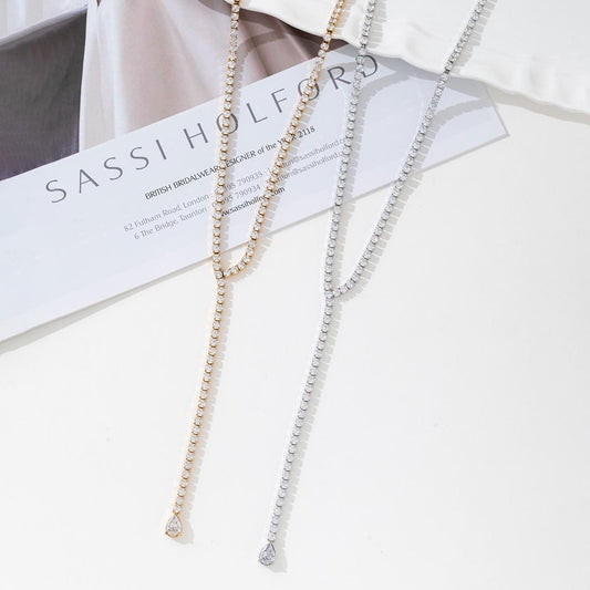 Collier Y strass LANI
