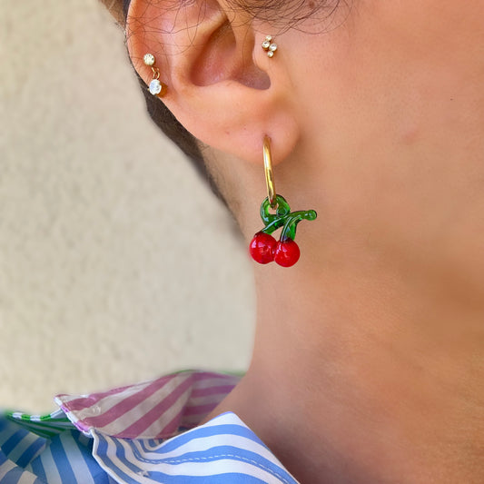 Boucle d’oreille CERISE
