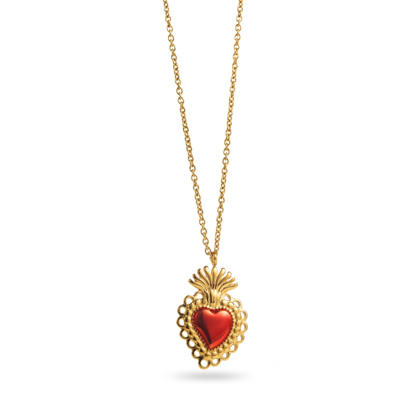 Collier cœur Rouge