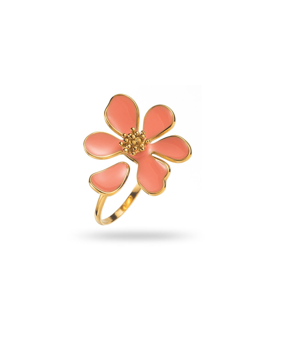 Bague FLEURIE CORAIL