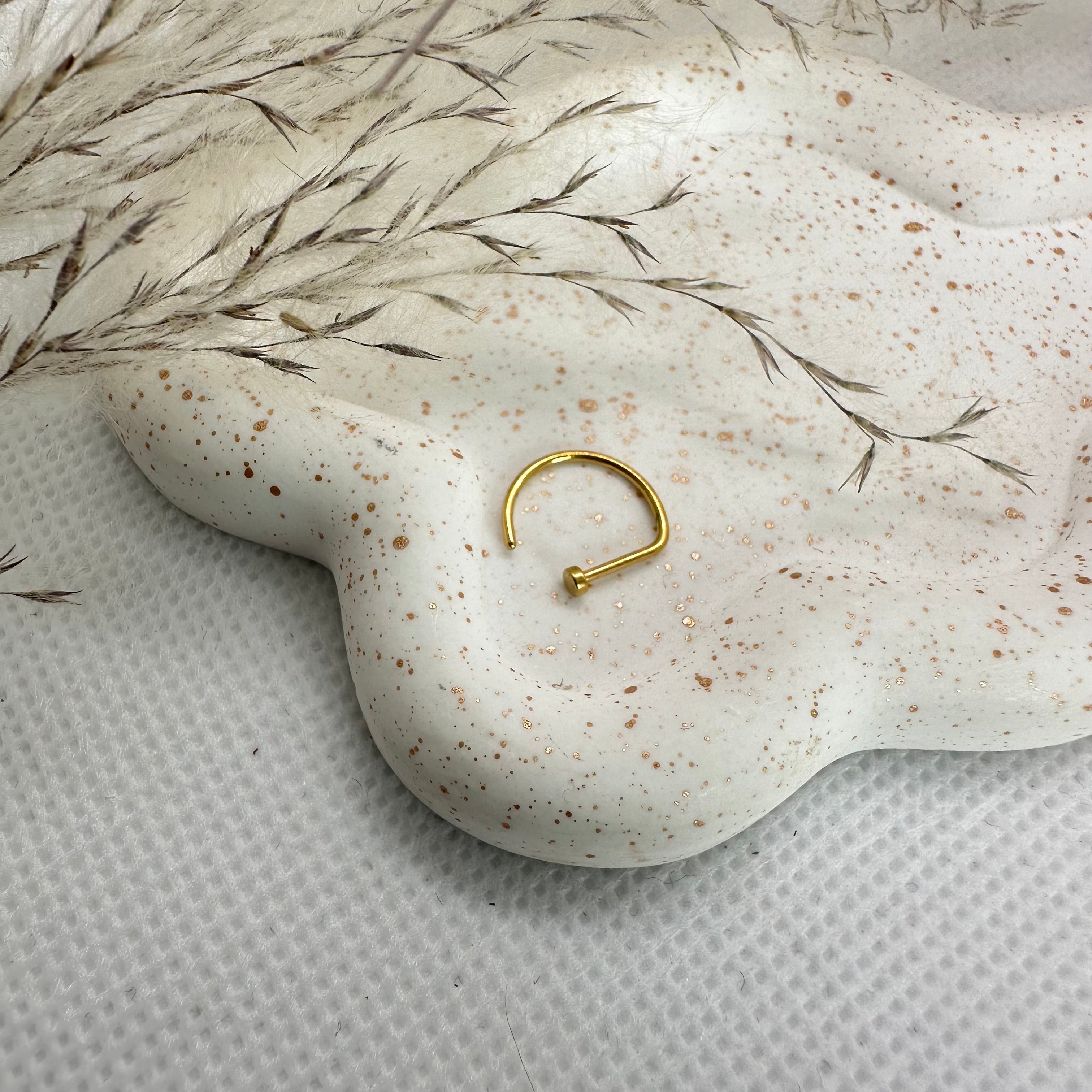 Anneau De Nez Faux Sans Perçage - Bijou Piercing Simulé En Acier Chirurgical Avec Chaîne