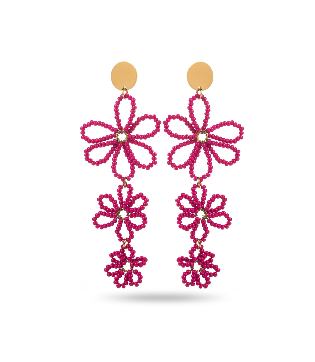 Boucle d’oreille ROSE FLEUR