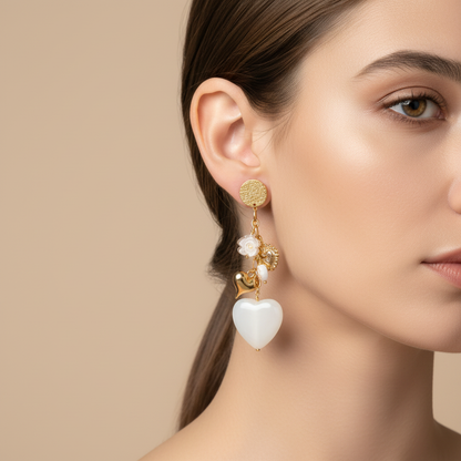Boucle d’oreille CŒUR ELANA