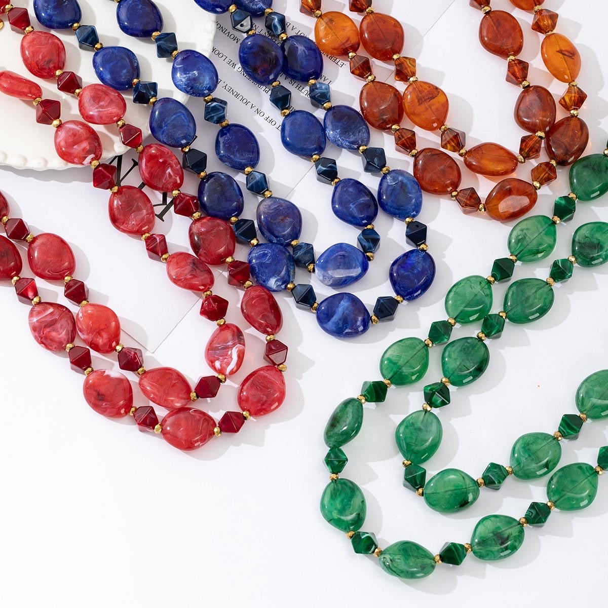 Collier double résine LANY