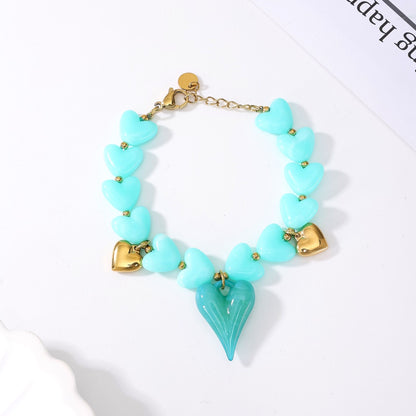 Bracelet RÉSINE CŒUR