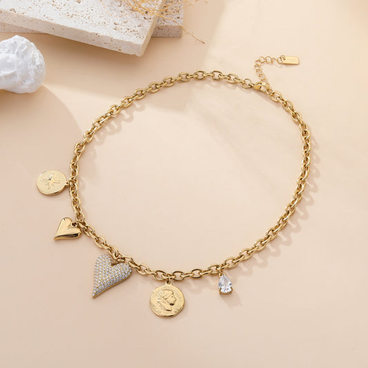 Collier BRELOQUE COEUR LUCYA