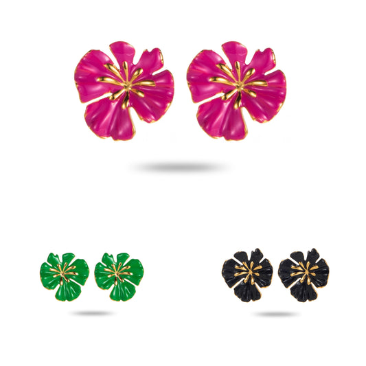 Boucle d’oreille PUCE HIBISCUS