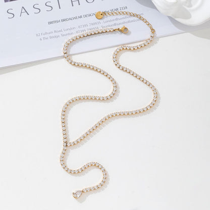 Collier Y strass LANI
