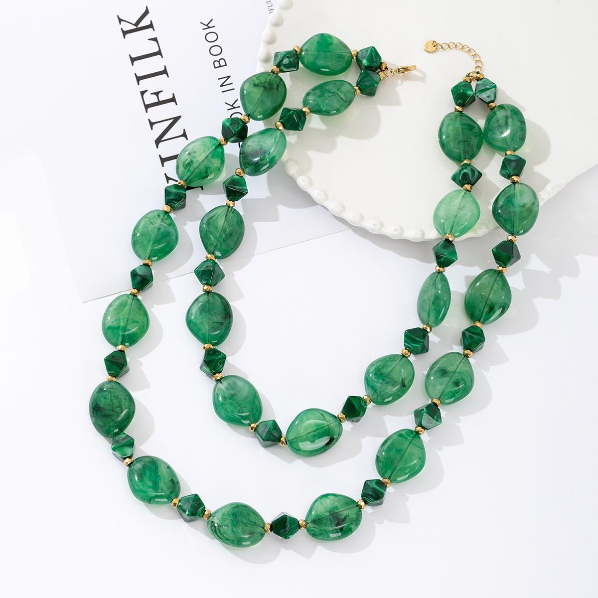 Collier double résine LANY