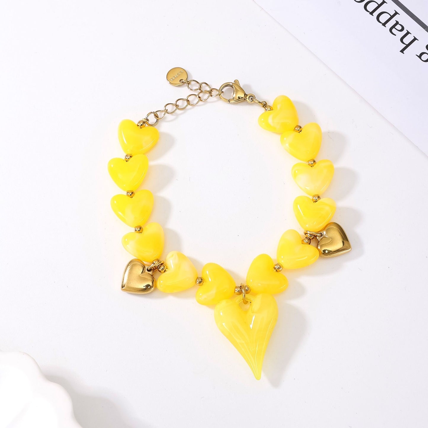 Bracelet RÉSINE CŒUR