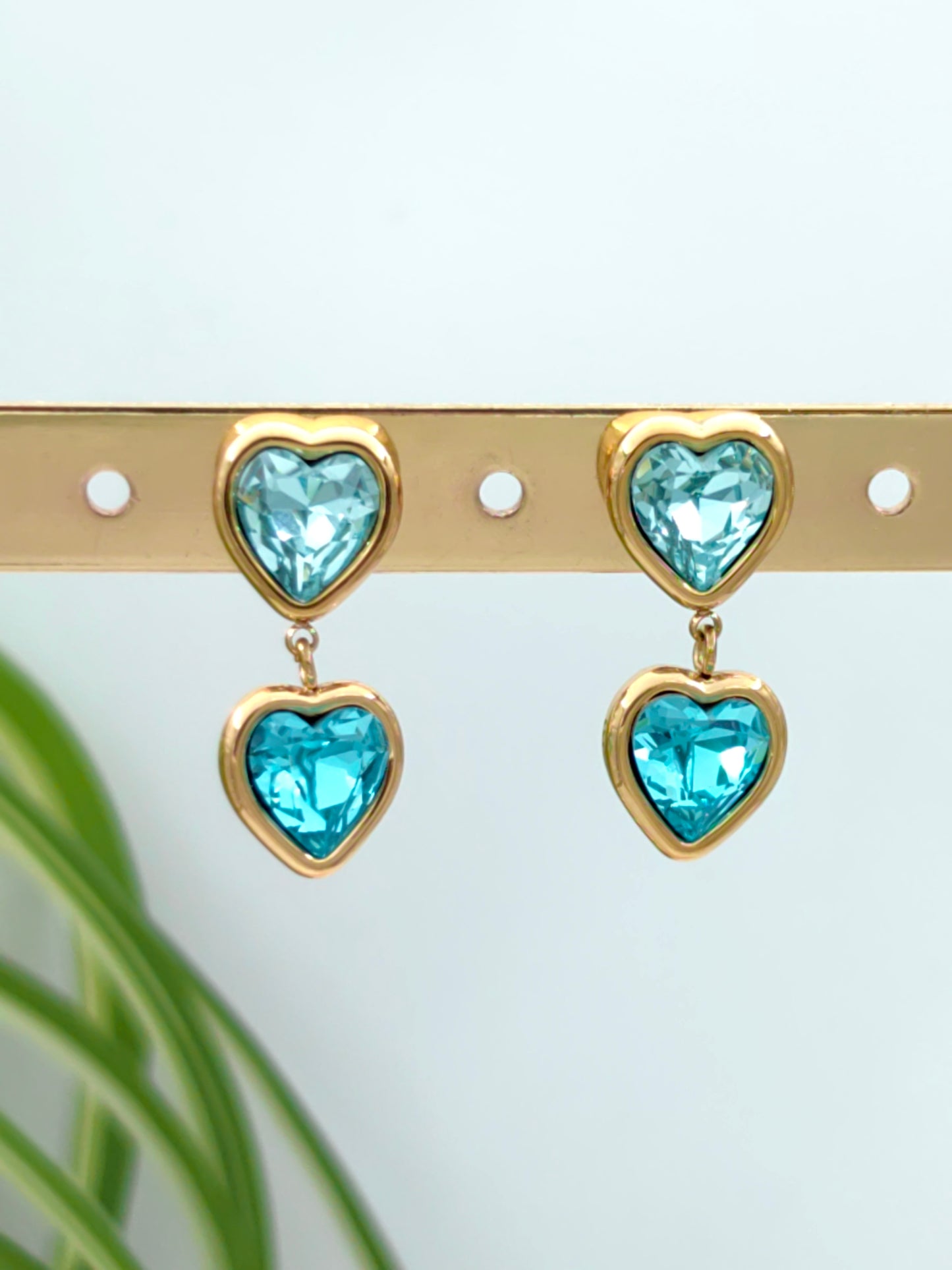 Boucle d’oreille Crystal Cœur