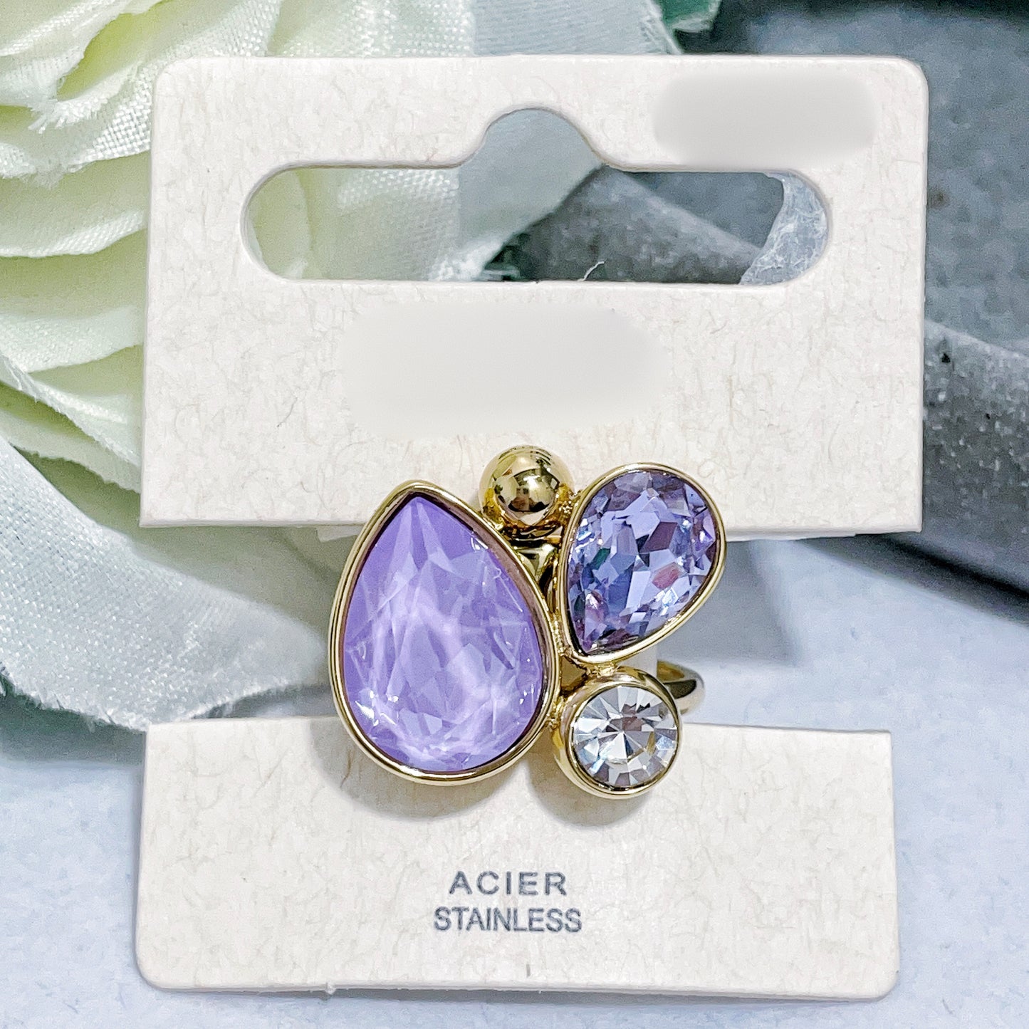 Bague strass NALIA