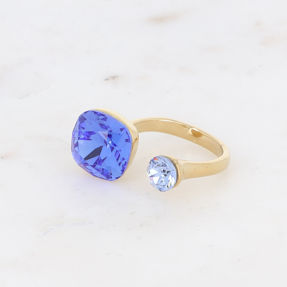 BAGUE CRYSTAL DOUBLE