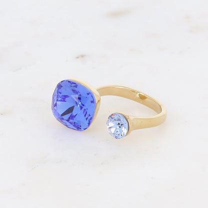 BAGUE CRYSTAL DOUBLE