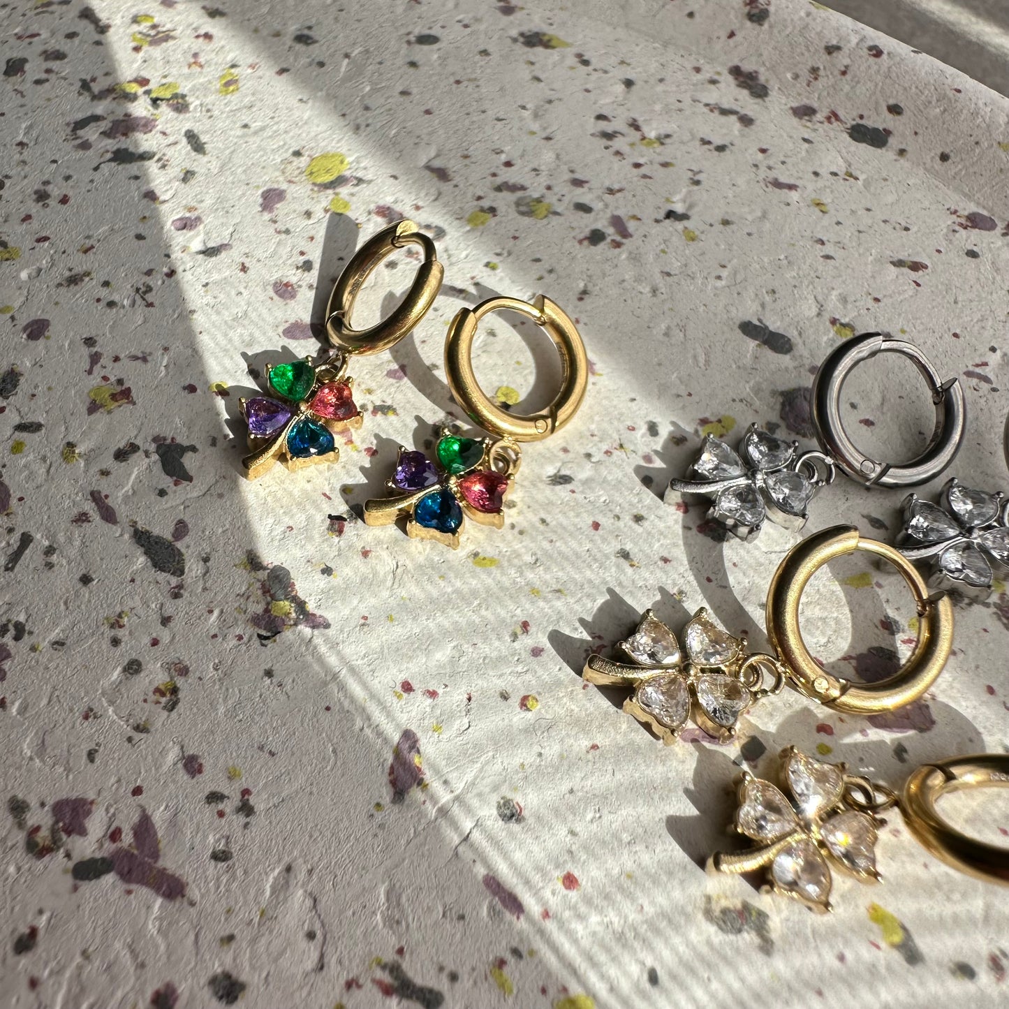 Boucle d’oreille TREFLE