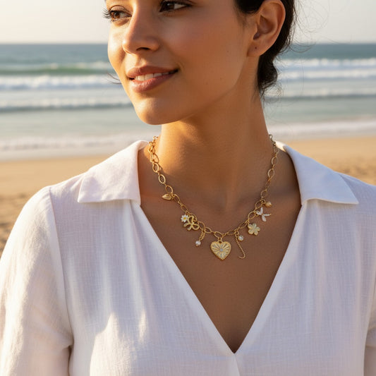 Collier Breloque CŒUR LISA