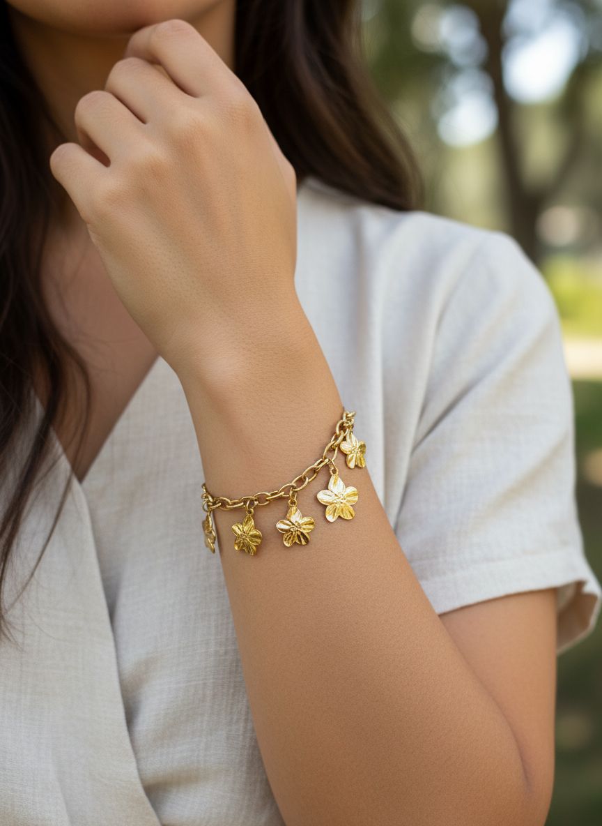 Bracelet FLEUR LOLA dispo ARGENTE