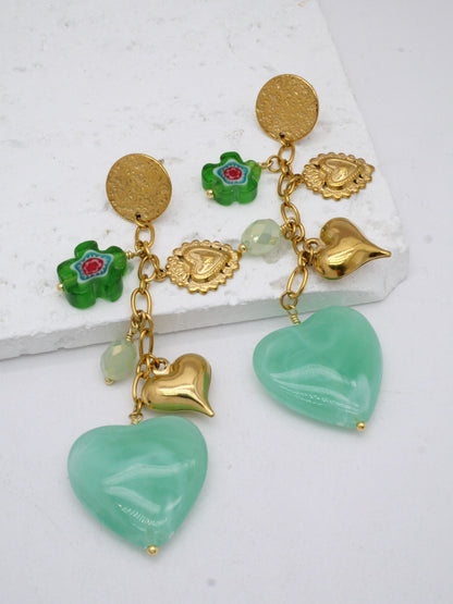 Boucle d’oreille CŒUR ELANA