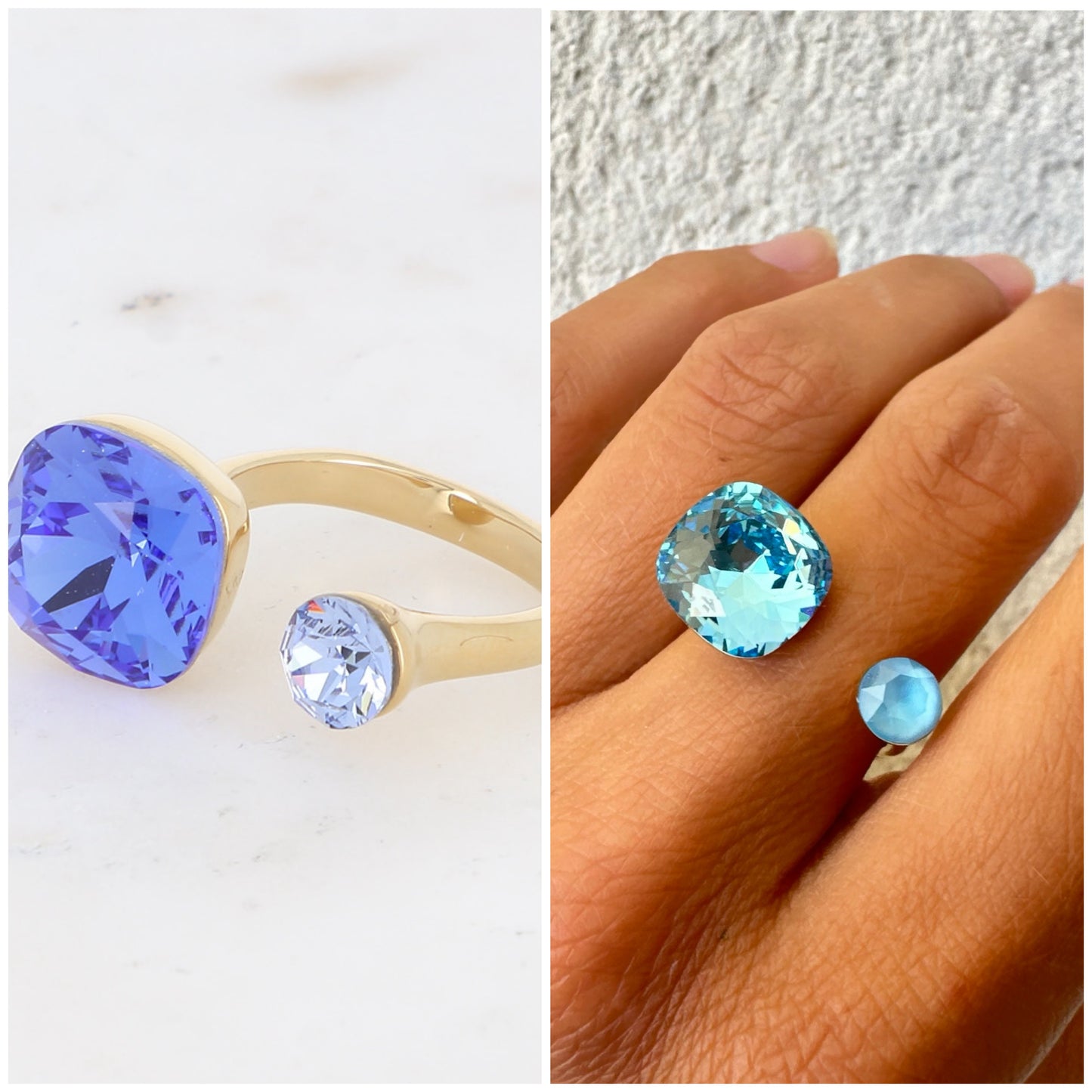 BAGUE CRYSTAL DOUBLE